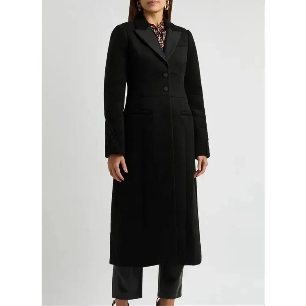 Paige Queens Wool Blend Long Coat Size 12 NWT